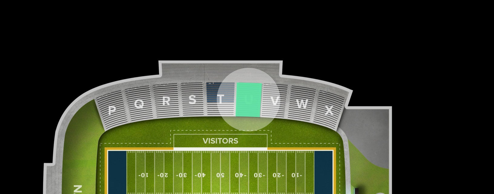Seat view from Sideline