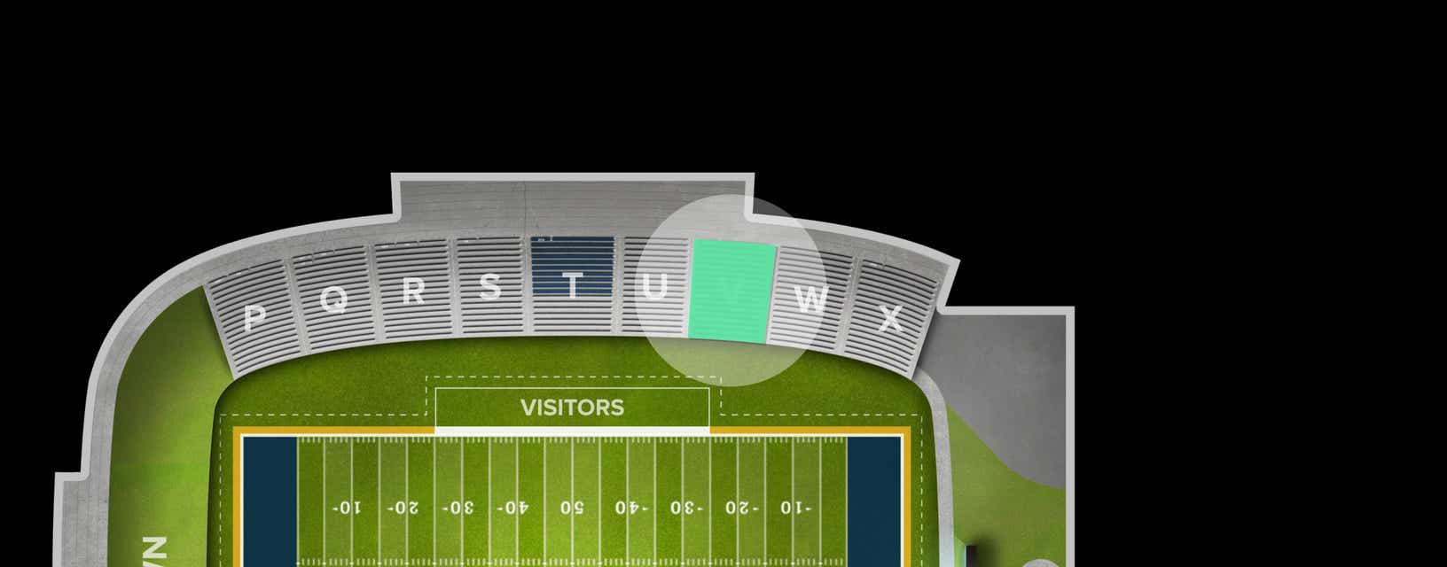 Seat view from Sideline