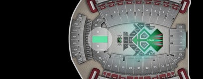 Seat view from Loge Suites