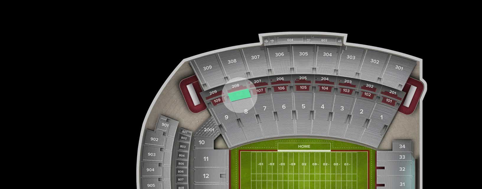 Seat view from Club