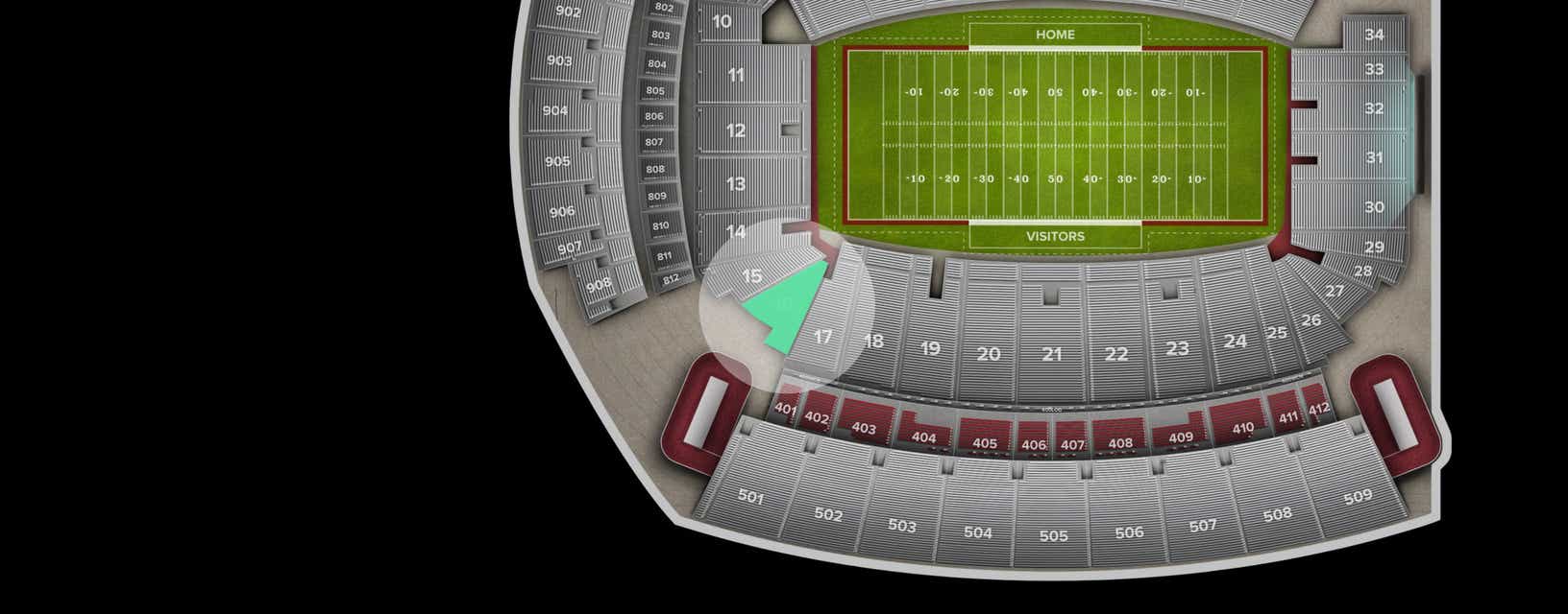 Seat view from Lower Corner