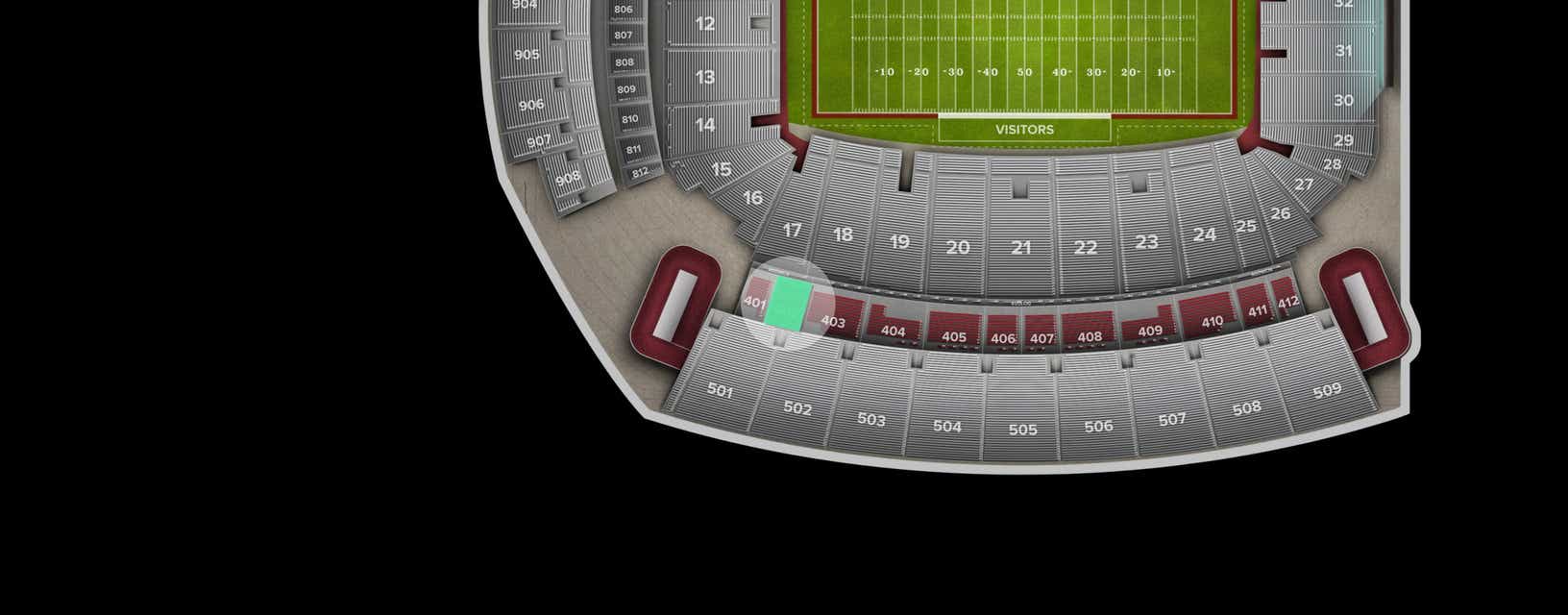 Seat view from Club
