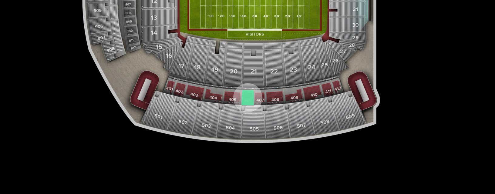 Seat view from Club
