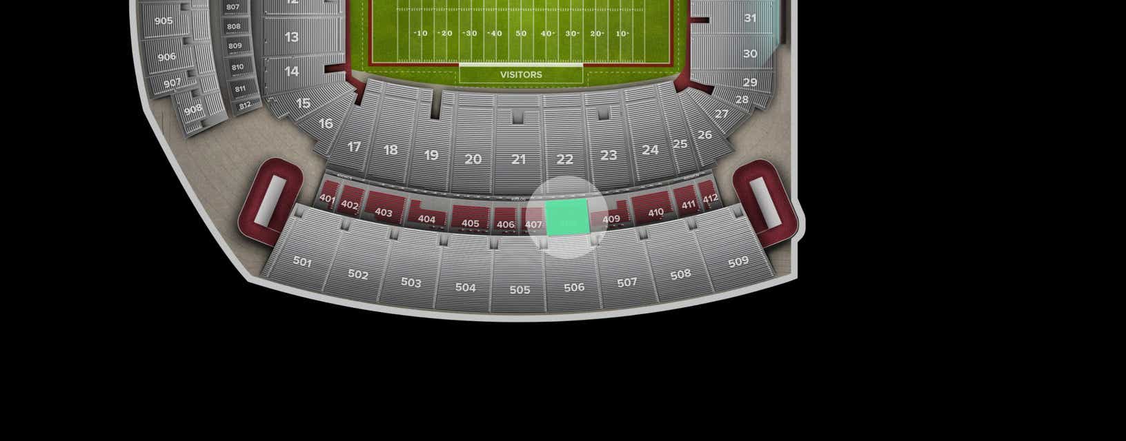 Seat view from Club
