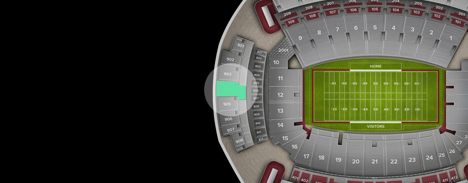 Seat view from Terrace End Zone