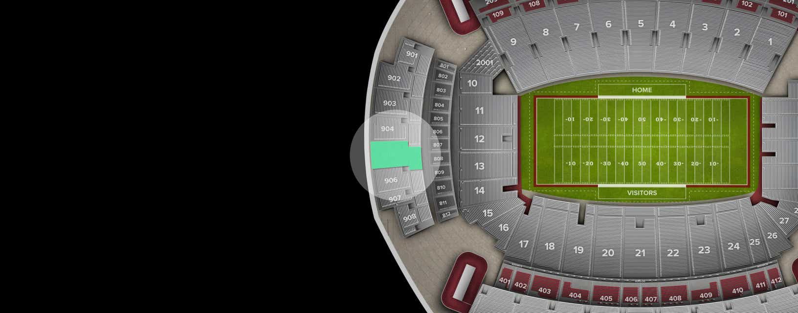 Seat view from Terrace End Zone