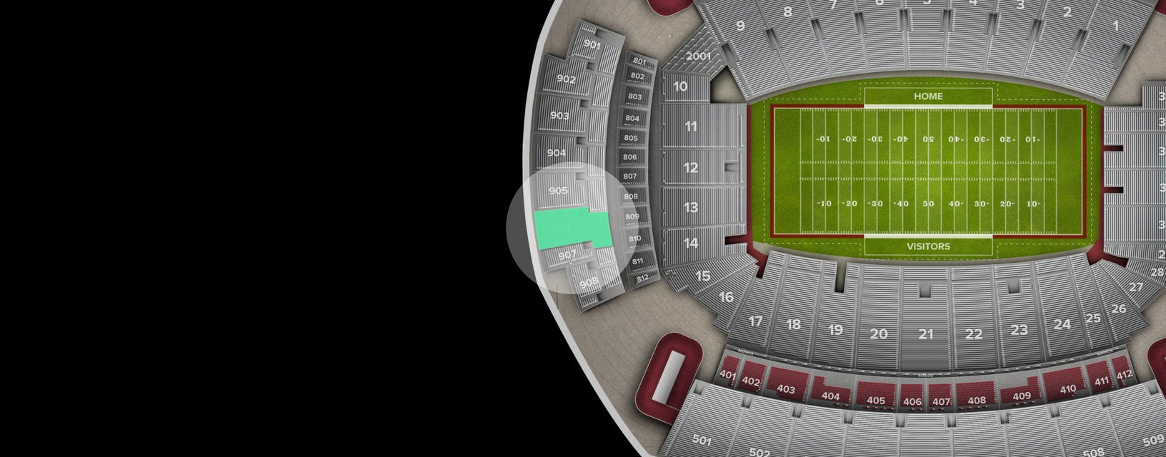 Seat view from Terrace End Zone