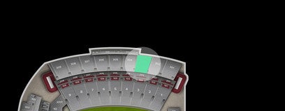 Seat view from Upper Sideline