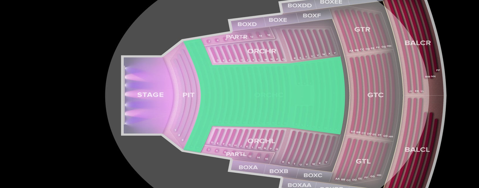 Seat view from Orchestra