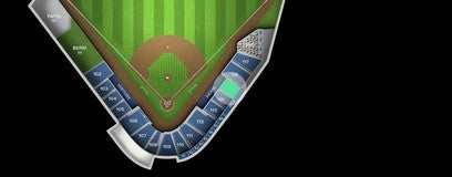 Seat view from Home Plate Reserved