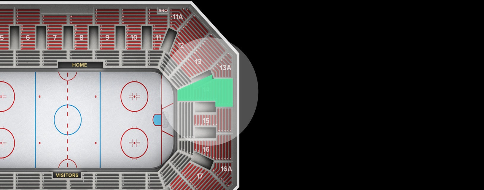 Seat view from Lower