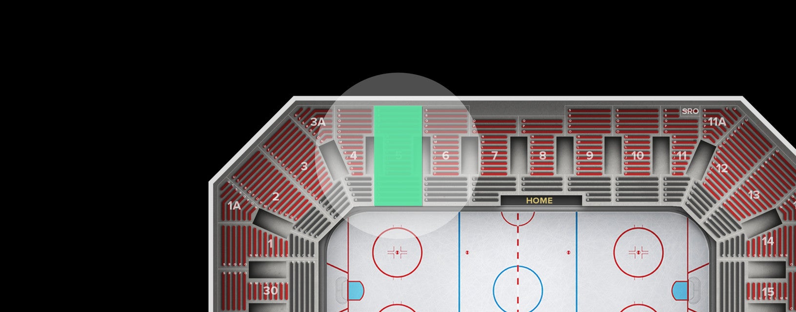 Seat view from Lower
