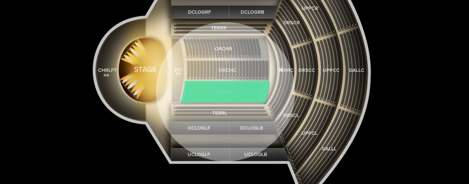 Seat view from Orchestra Left