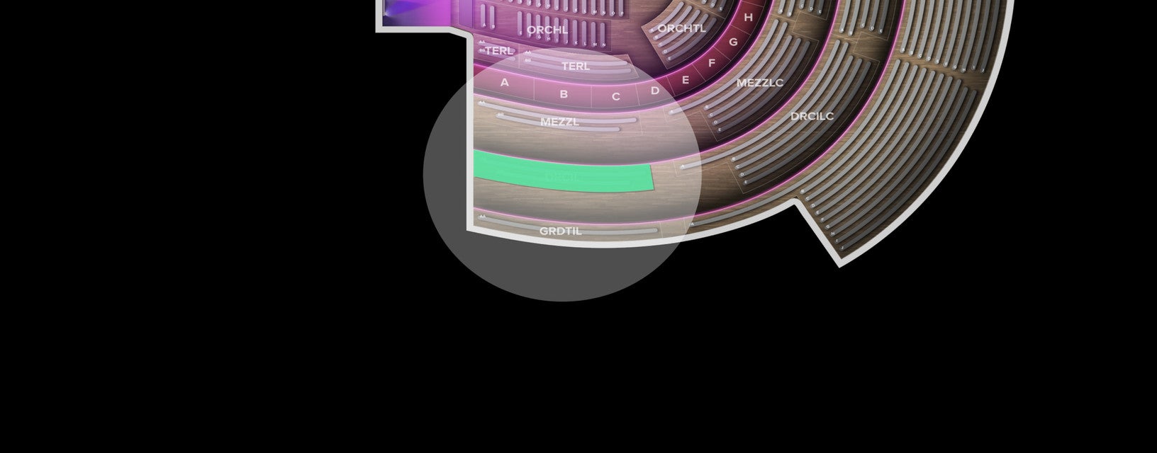 Seat view from Dress Circle