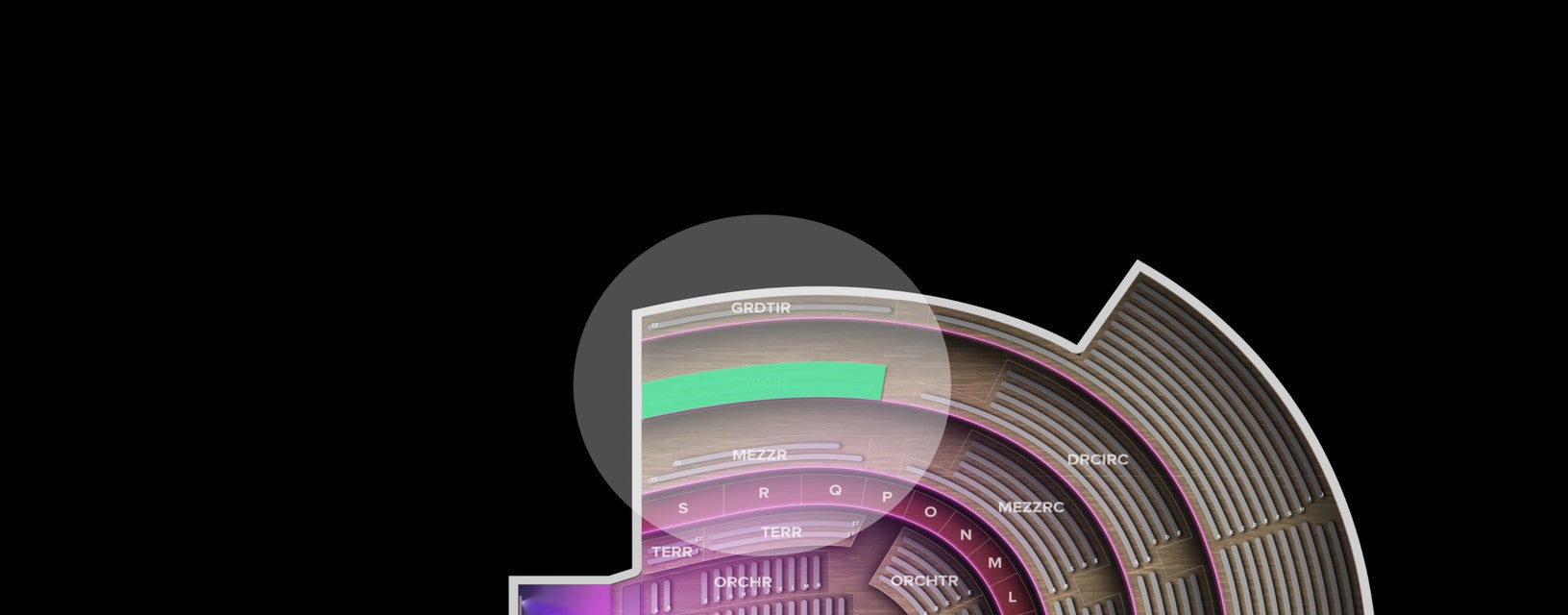 Seat view from Dress Circle