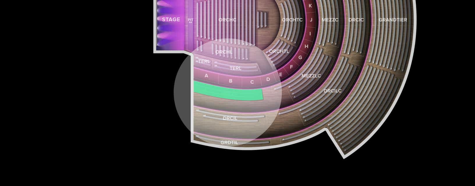 Seat view from Mezzanine