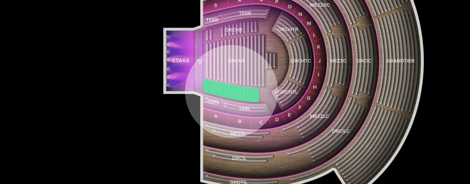Seat view from Orchestra