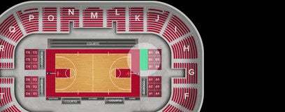 Seat view from COURTB