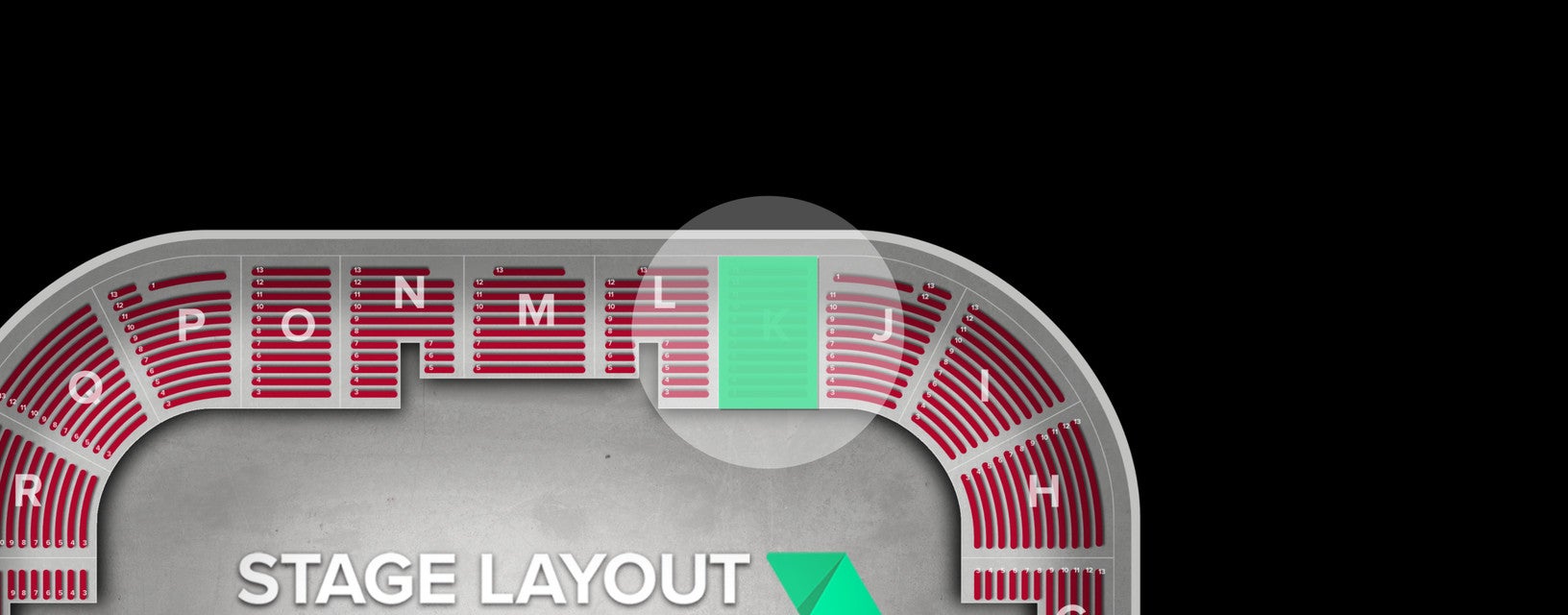 Seat view from K