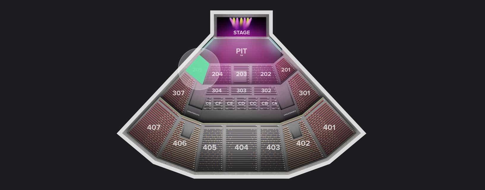 Seat view from Section