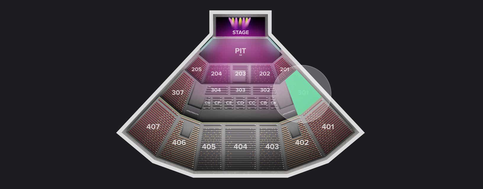 Seat view from Section