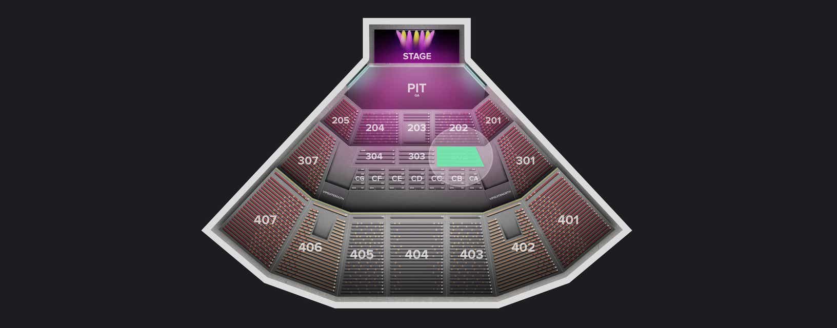 Seat view from Section