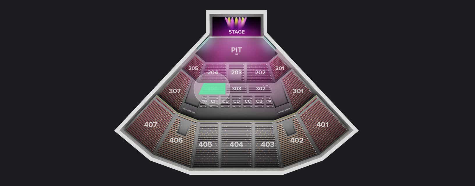 Seat view from Section