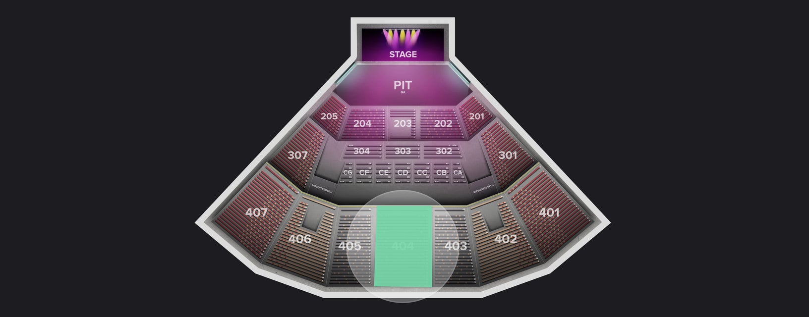 Seat view from Section