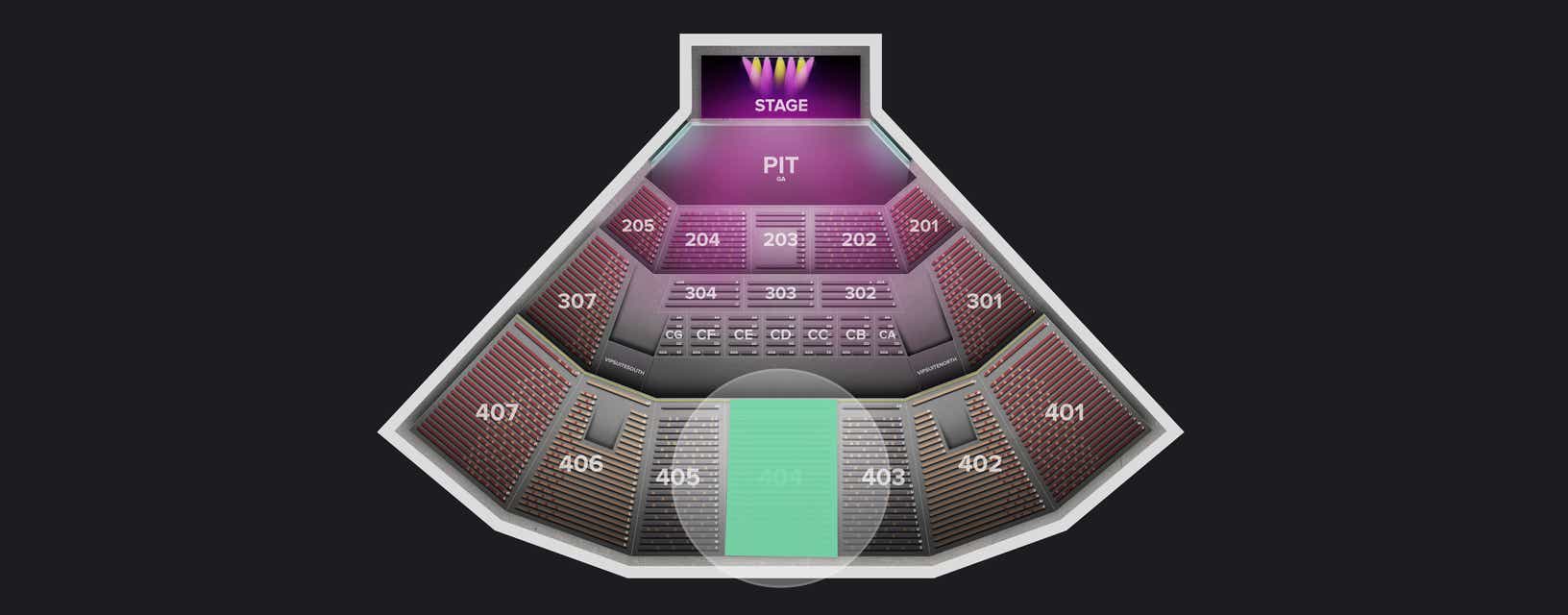Seat view from Section