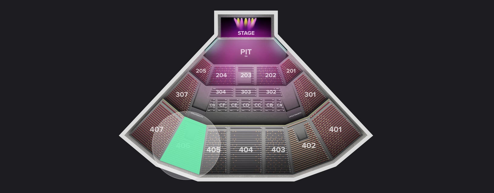 Seat view from Section