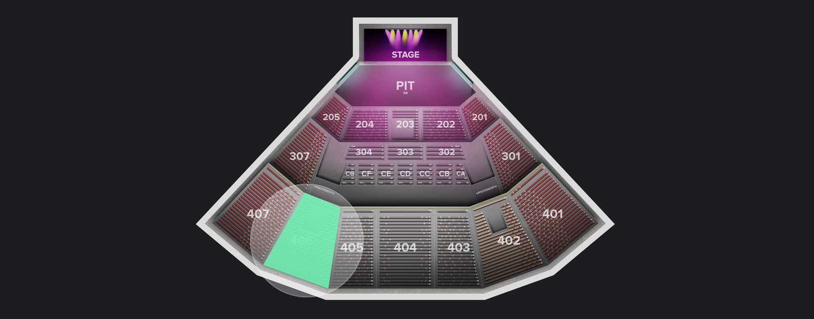 Seat view from Section