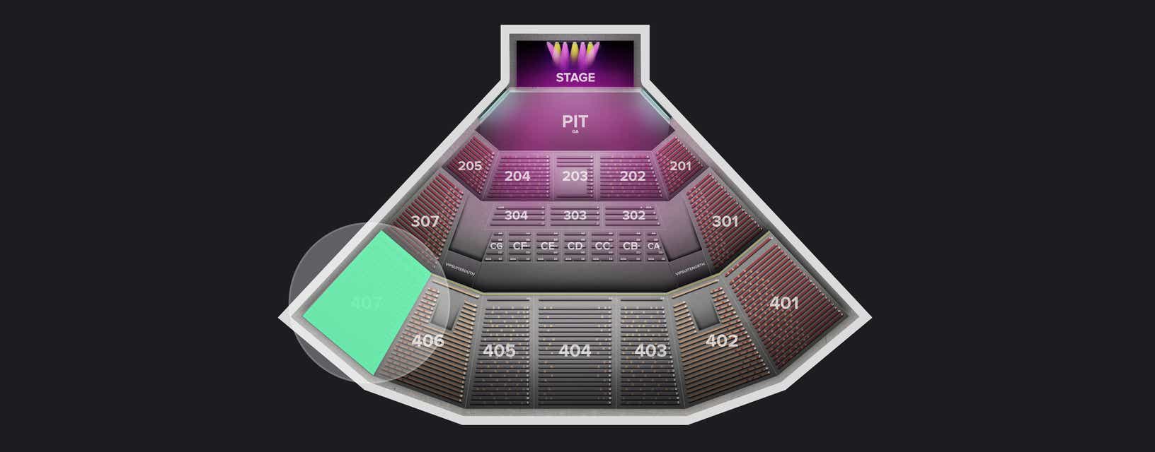 Seat view from Section