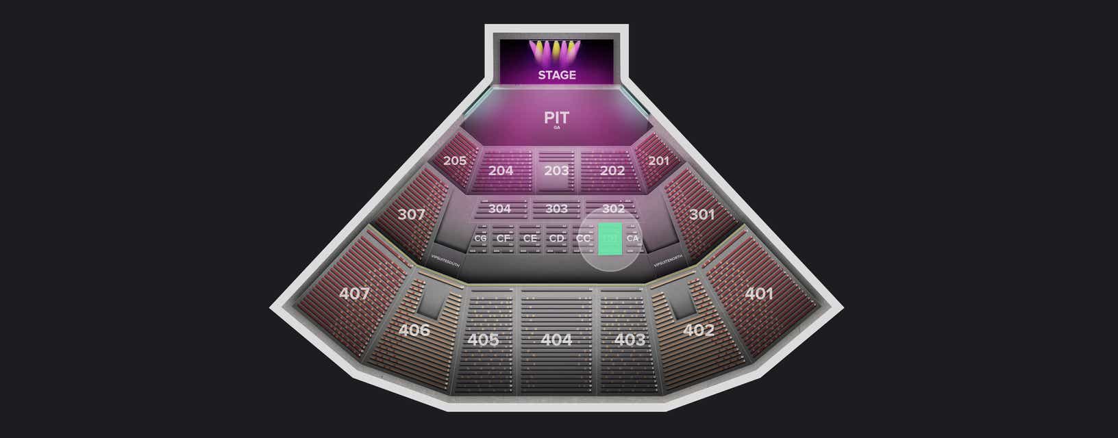 Seat view from Suites