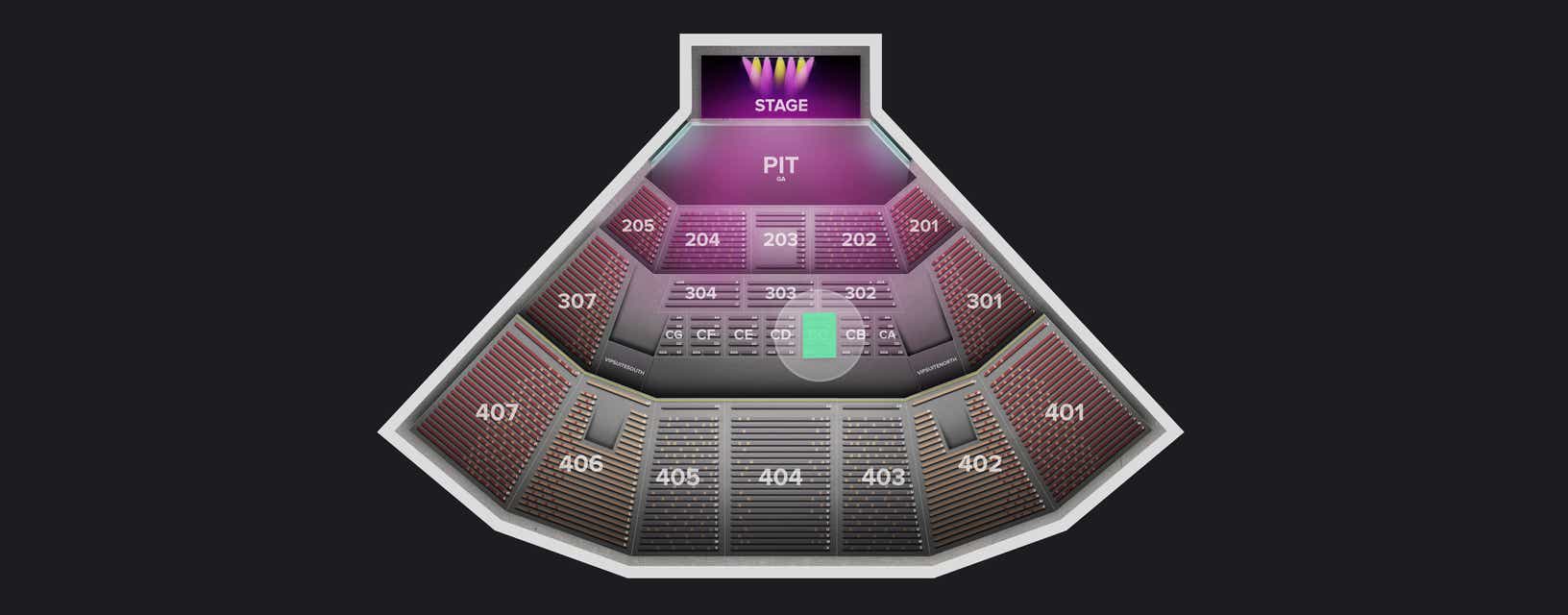 Seat view from Suites