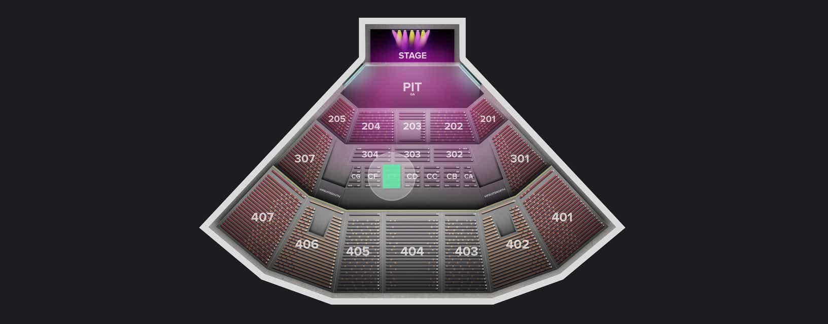 Seat view from Suites
