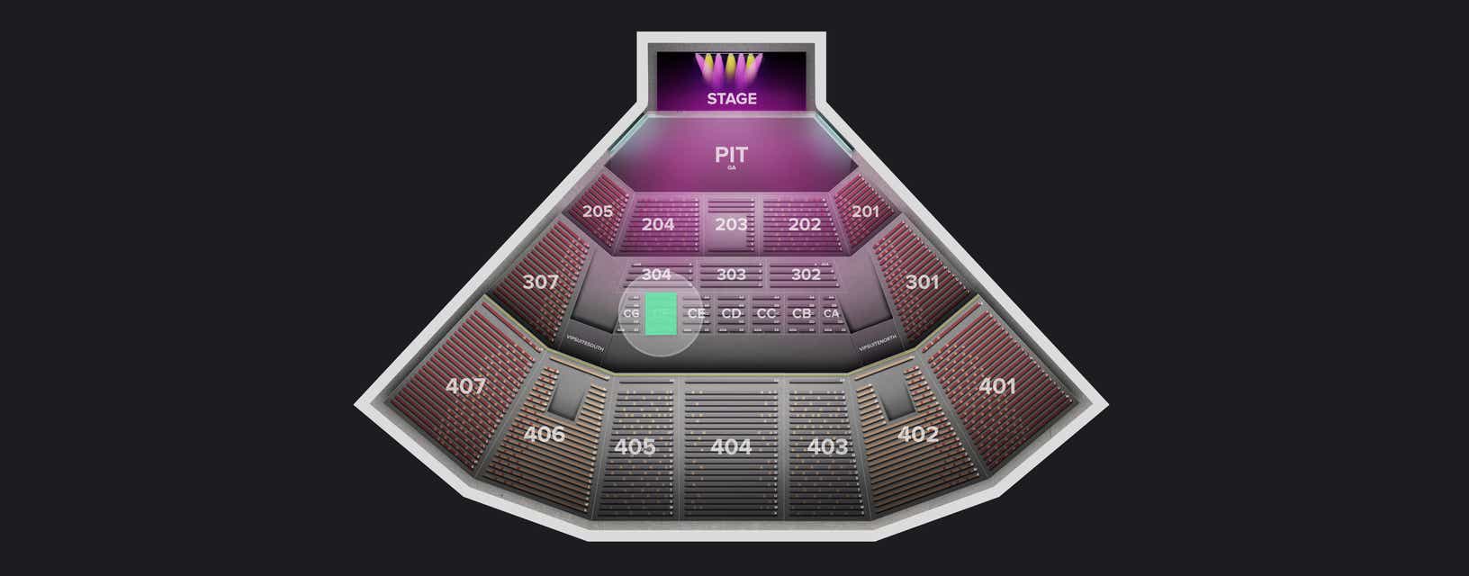 Seat view from Suites