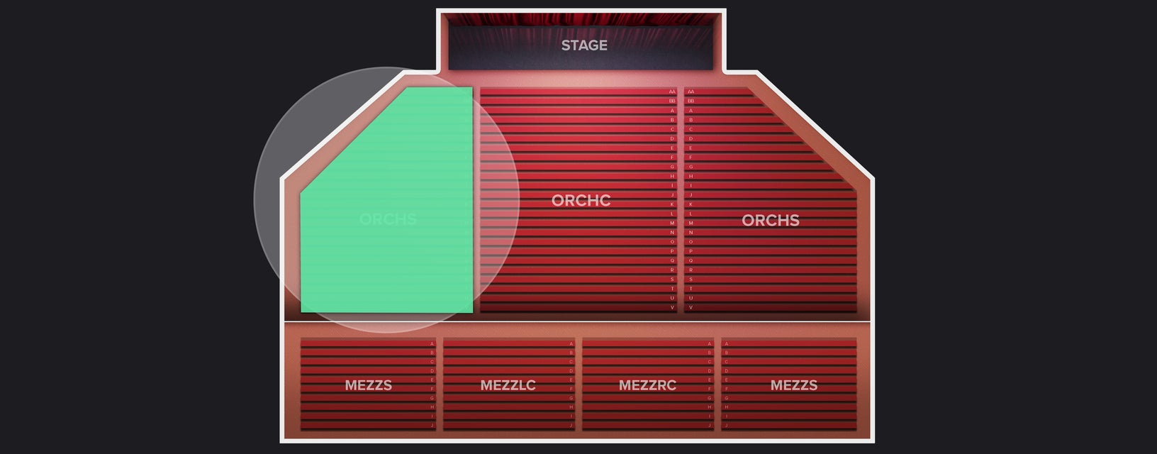 Seat view from Orchestra Side