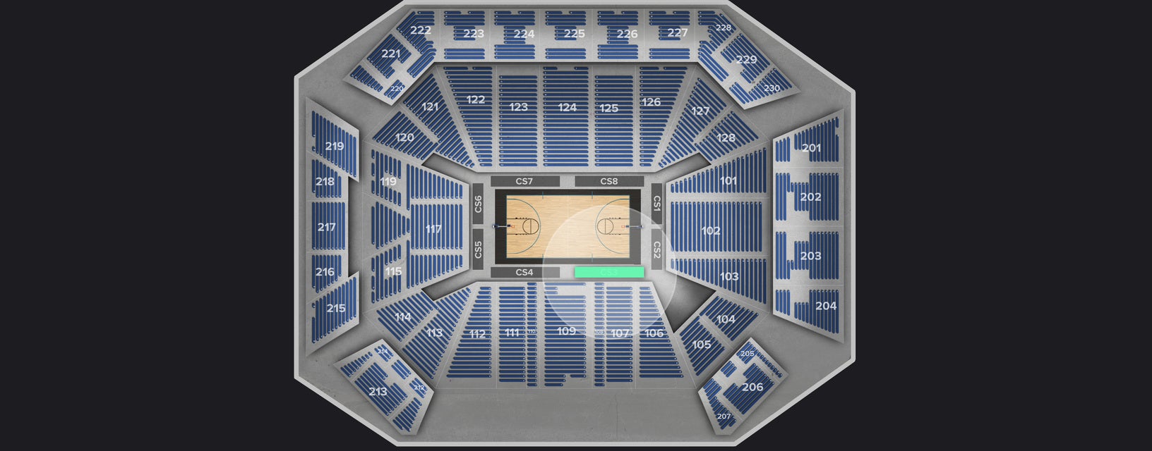 Seat view from Courtside