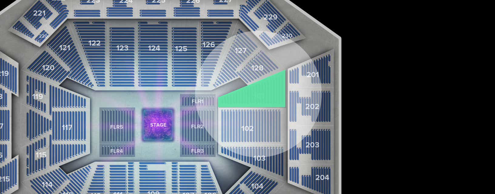 Seat view from Lower