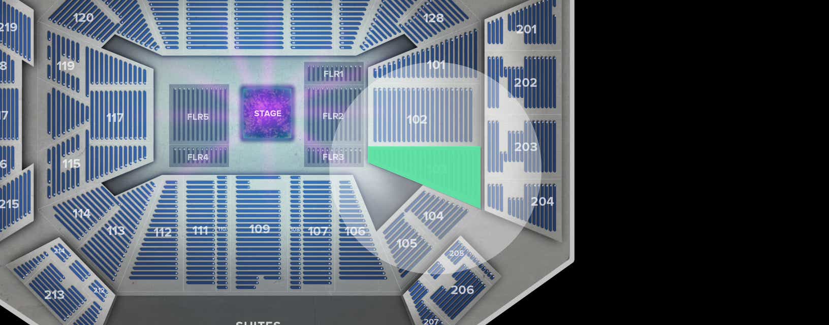 Seat view from Lower