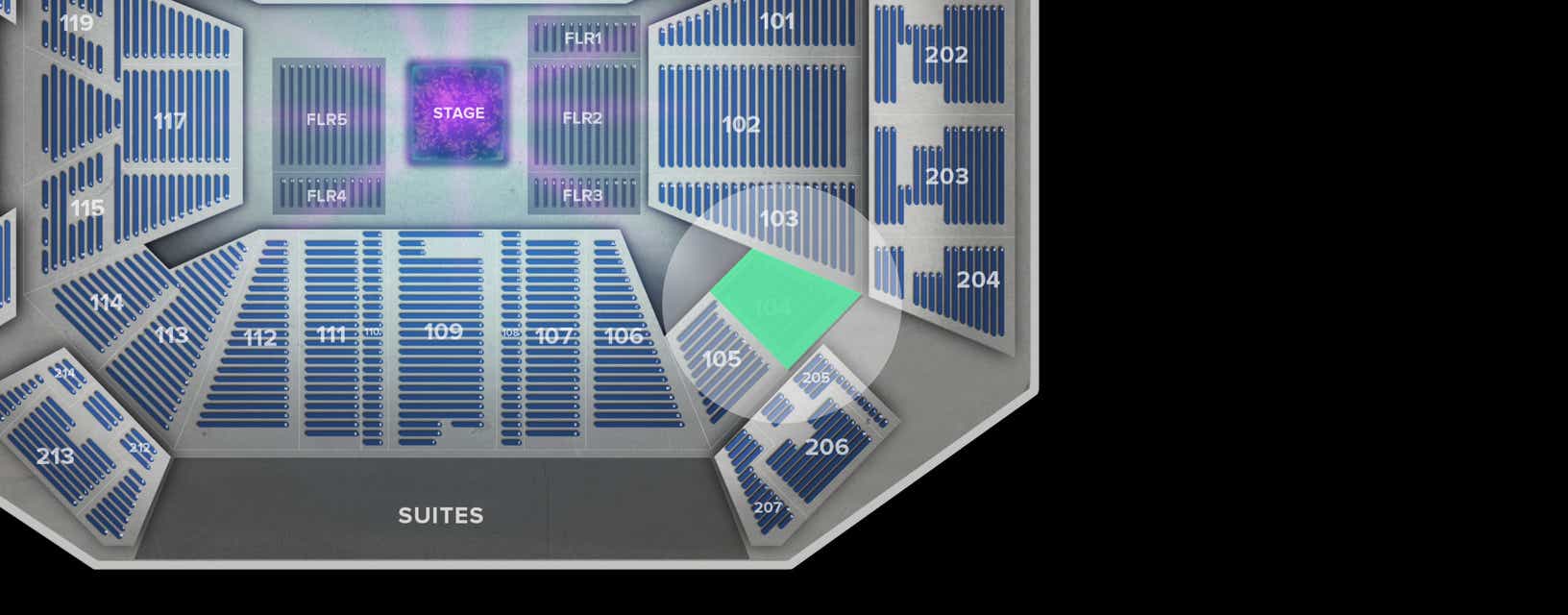 Seat view from Lower