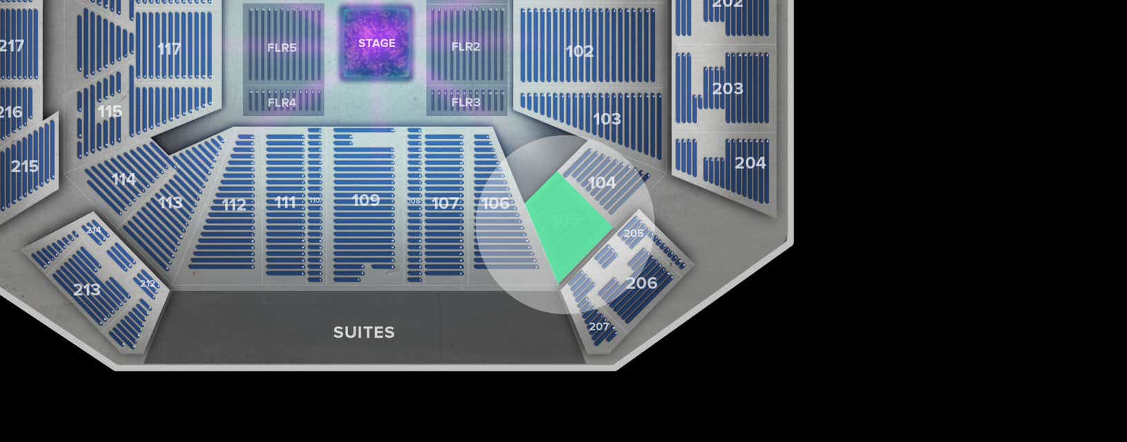 Seat view from Lower