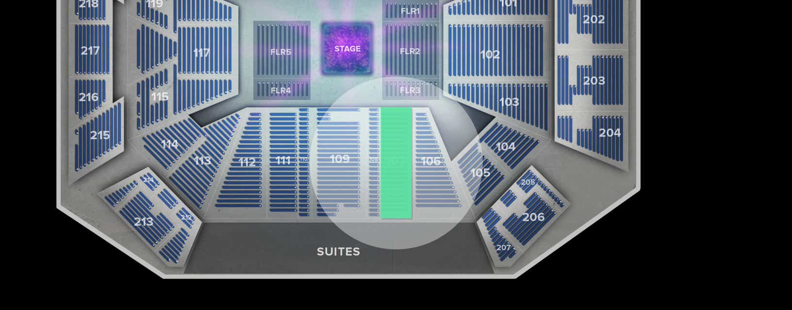 Seat view from Lower