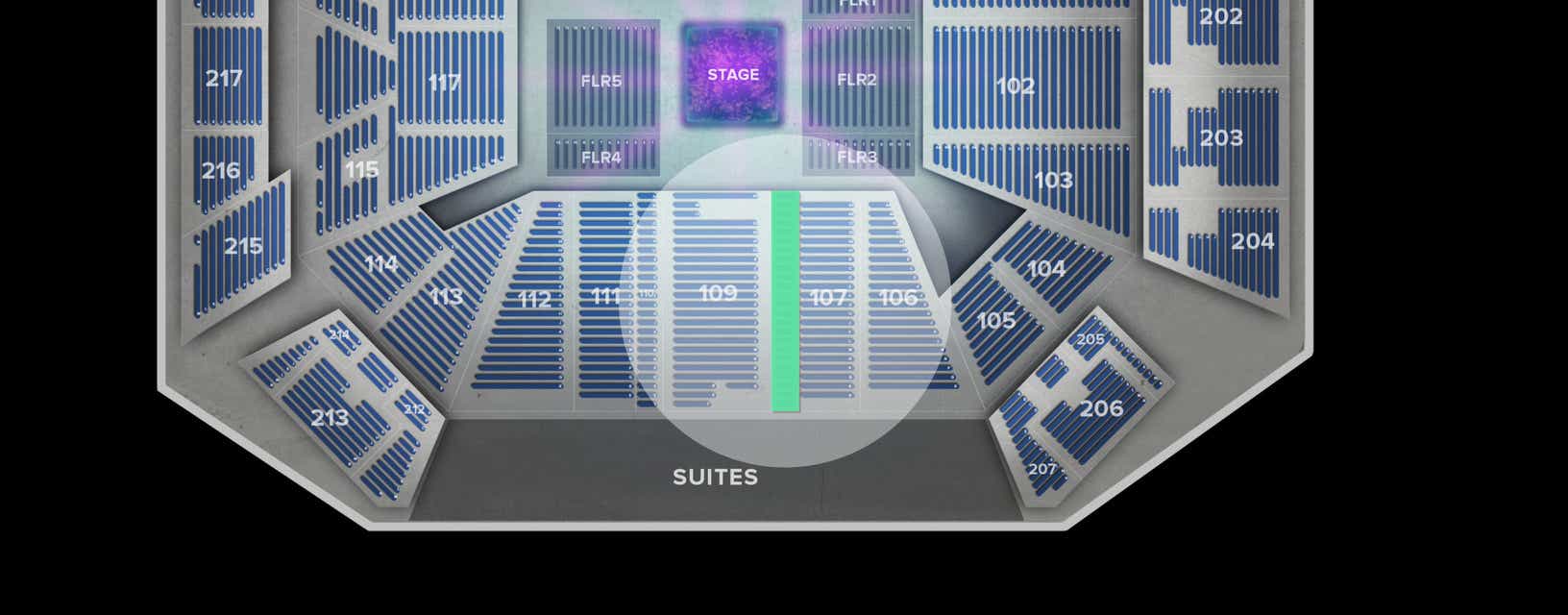 Seat view from Lower