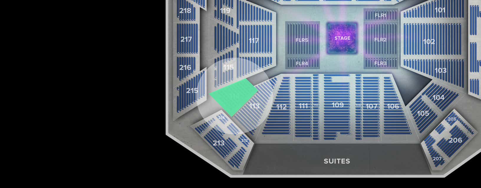 Seat view from Lower