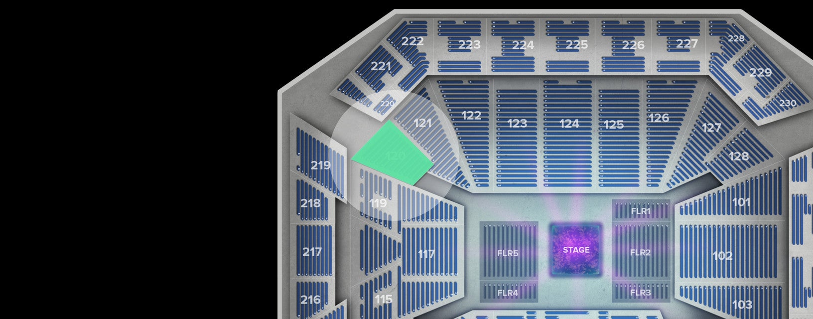 Seat view from Lower