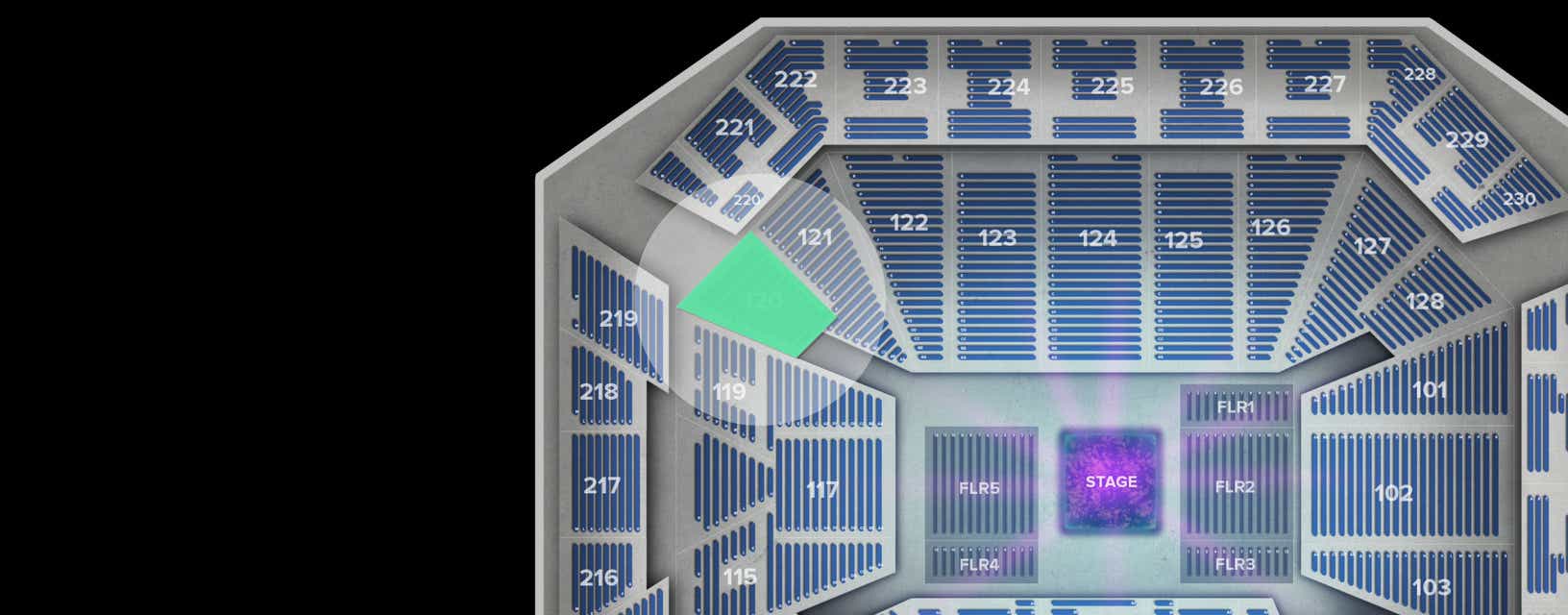 Seat view from Lower