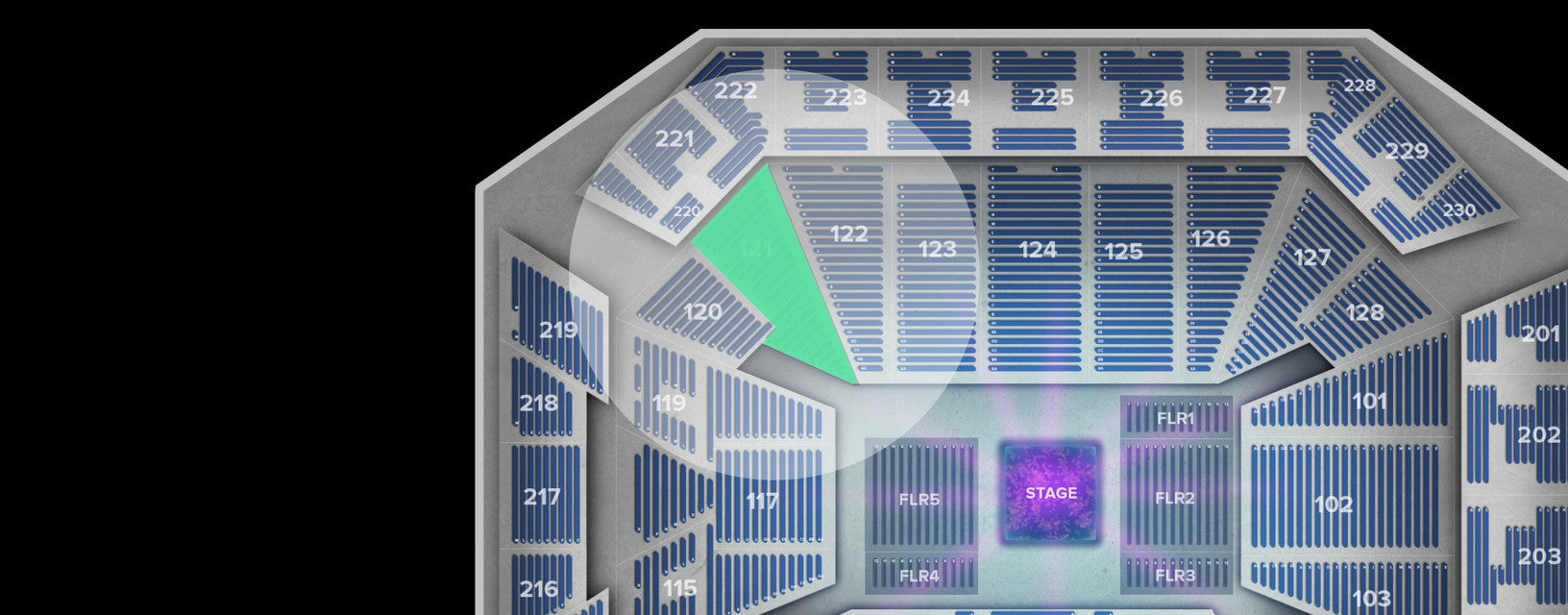 Seat view from Lower
