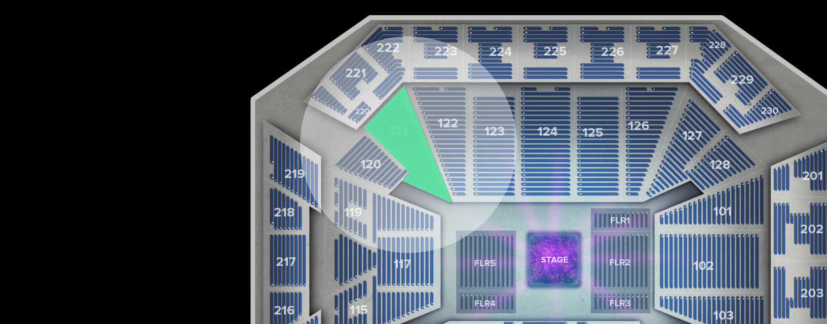 Seat view from Lower