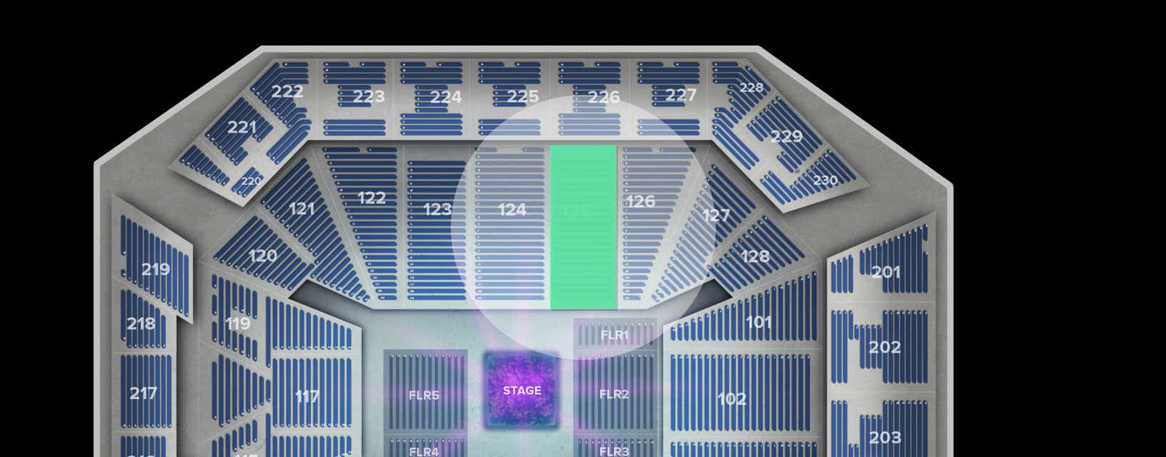 Seat view from Lower
